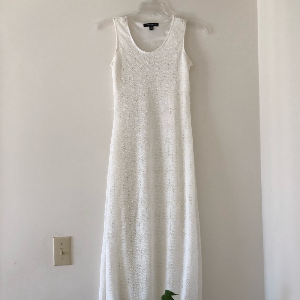 White maxi dress size 6